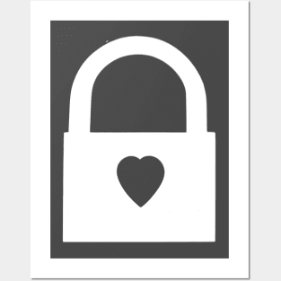 "The Key to My Heart: A Padlock Artwork Posters and Art